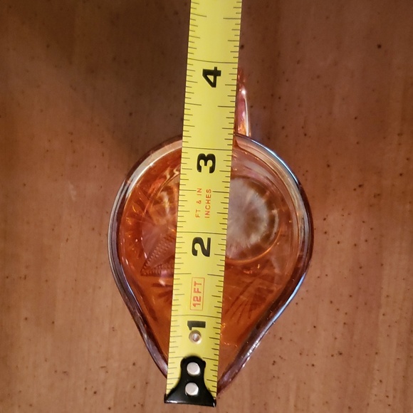 Vintage Carnival Glass Sowerby Split Diamond Marigold creamer EUC - Picture 7 of 9